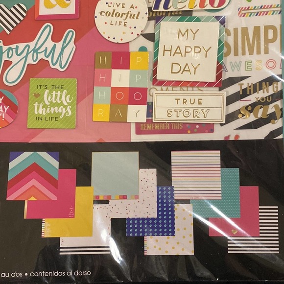 mambiKIT SCRAPBOOK KIT 12"X12" Me & My Big Ideas Brights - Picture 5 of 6